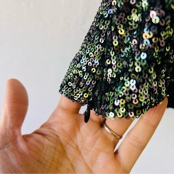 Ramy Brook New York Ombré Grey Green Sequin Tank 8 - Picture 11 of 13